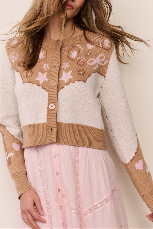 LoveShackFancy Leyah Saddle Up Cardigan
