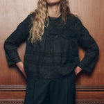 THE GREAT The Lattice Lace Victorian Top Black SKU T1539065BLACK Womens western boutique Utah womens fashion