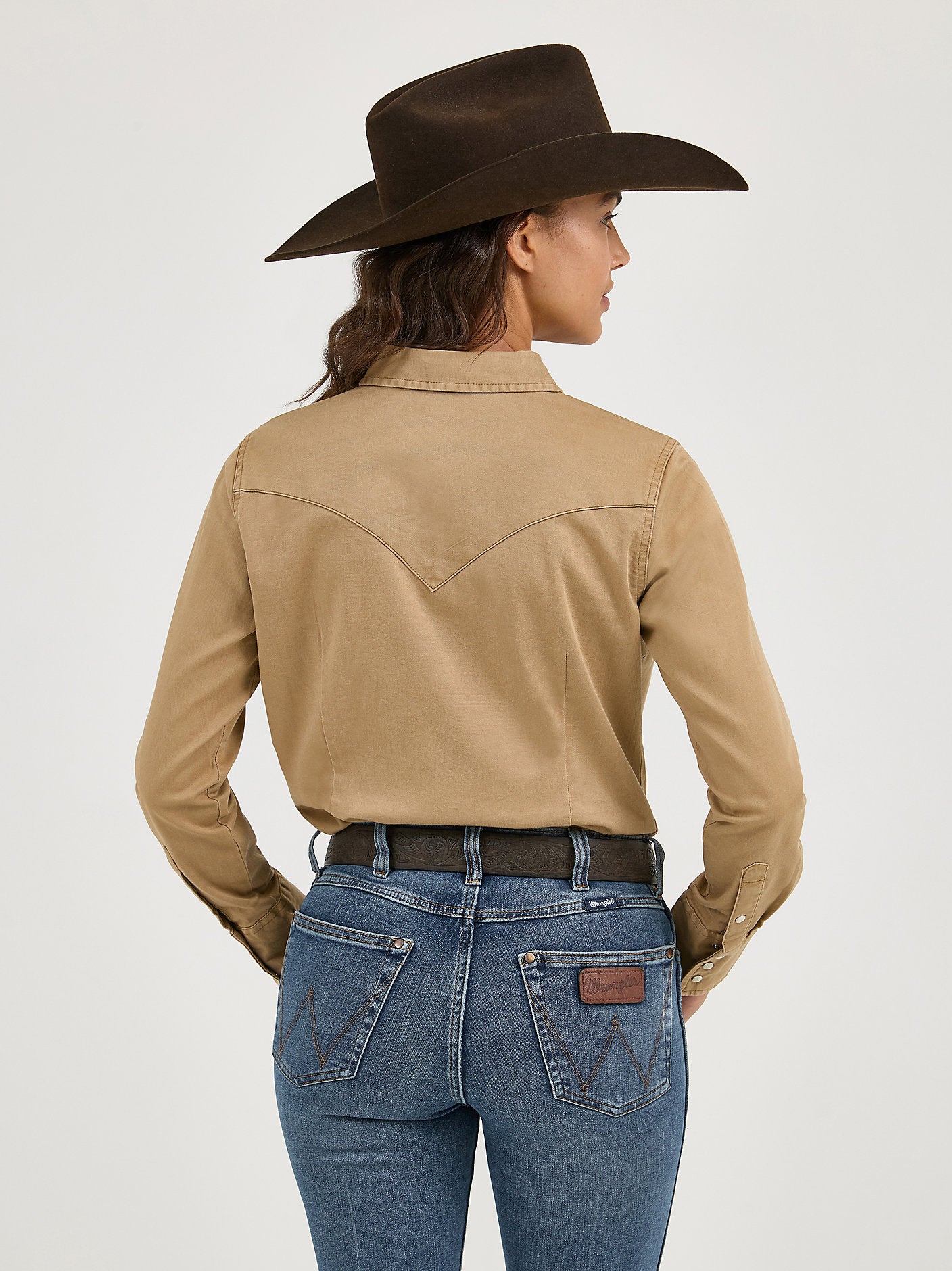 Wrangler Womens Western LS Retro Snap