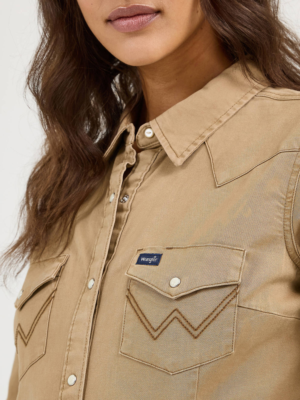 Wrangler Womens Snap Work Shirt