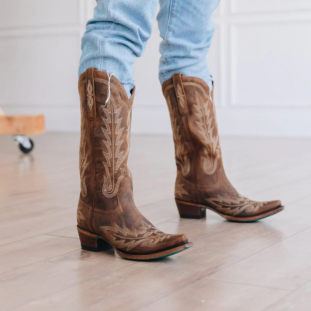 Lane Lexington Western Boots - Burnt Caramel