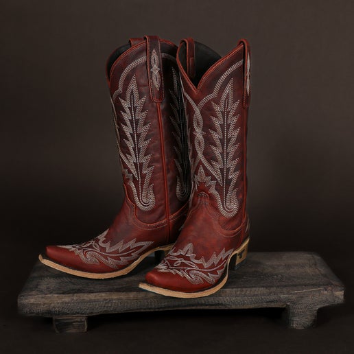 Lane Lexington Western Boots - Smoldering Ruby