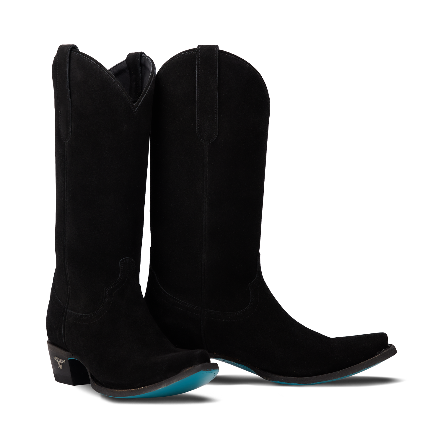 Lane Emma Jane Boot in Soft Black Suede a comfortable cowgirl boot ready for your next Ella Langley concert at boltranchstore.com
