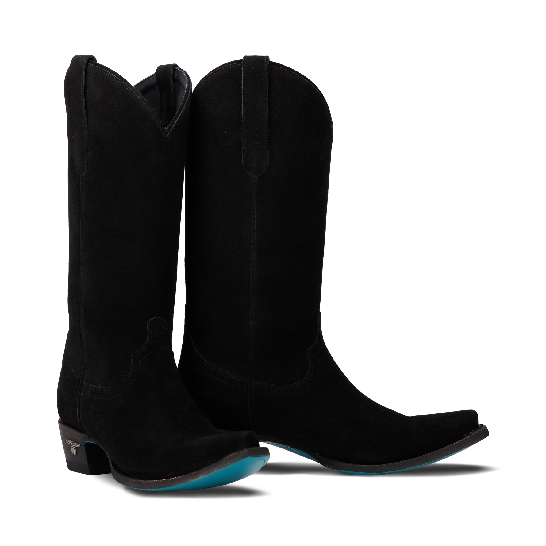 Lane Emma Jane Boot in Soft Black Suede a comfortable cowgirl boot ready for your next Ella Langley concert at boltranchstore.com