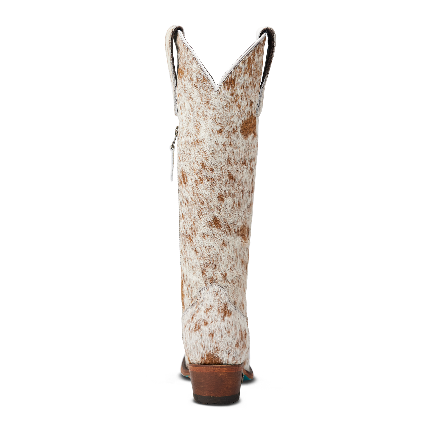 Lane Plain Jane in Cowpoke showing cowhide coloring that varies from boot to boot at boltranchstore.com