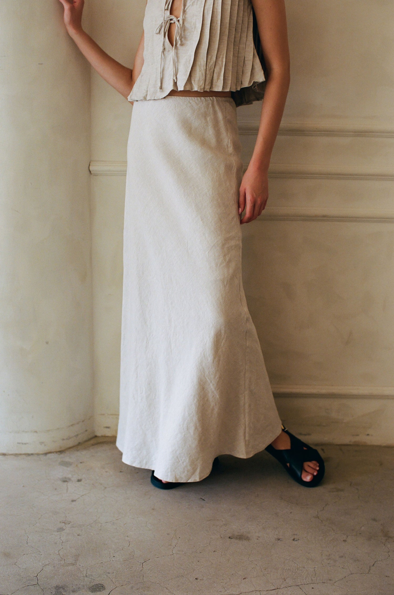 Laura Linen Flare Skirt