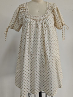 Laura Short Sleeve Puff Sleeve Mini Dress buy at boltranchstore.com