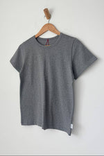 Le Bon The Go To Tee Melange Grey womens shirt short sleeve western fashion Boltranchstore.com