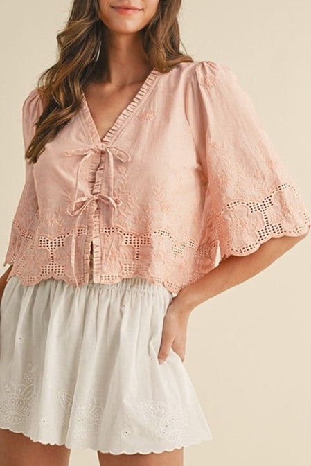 Leah Blouse oatmeal