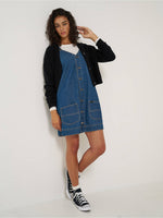 LEE Chore Overall Dress in a button up front and two front pockets in a overall style top at boltranchstore.com