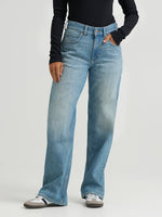 Lee Womens Loose Straight Rider Jean In Shallow End at boltranchstore.com in stock free shipping vintage lee x wrangler womens loose denim jeans