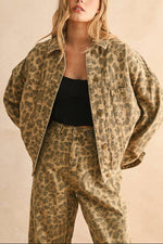 womens Leopard Print Jacket Miou Muse free shipping at Boltranchstore.com fall 2025