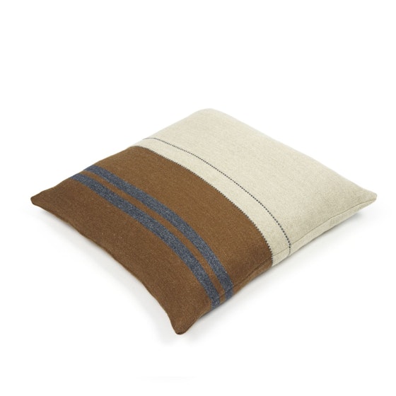 Libeco Highland Stripe Smoke Pillow two sizes available. 