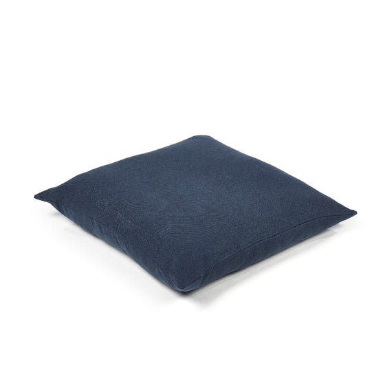 Libeco Hudson Navy Pillow Cover two sizes 25x25 and 20x20