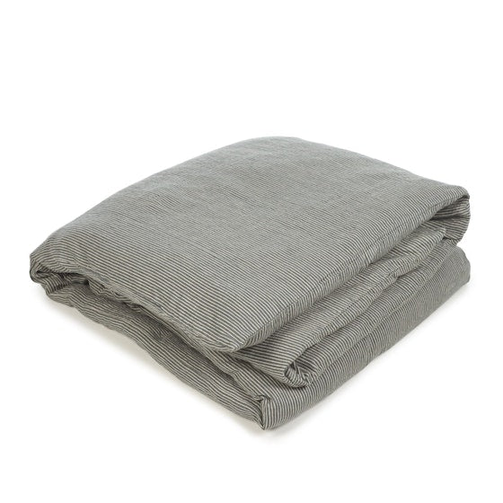 Libeco Sailors Stripe King Duvet Cover in River
