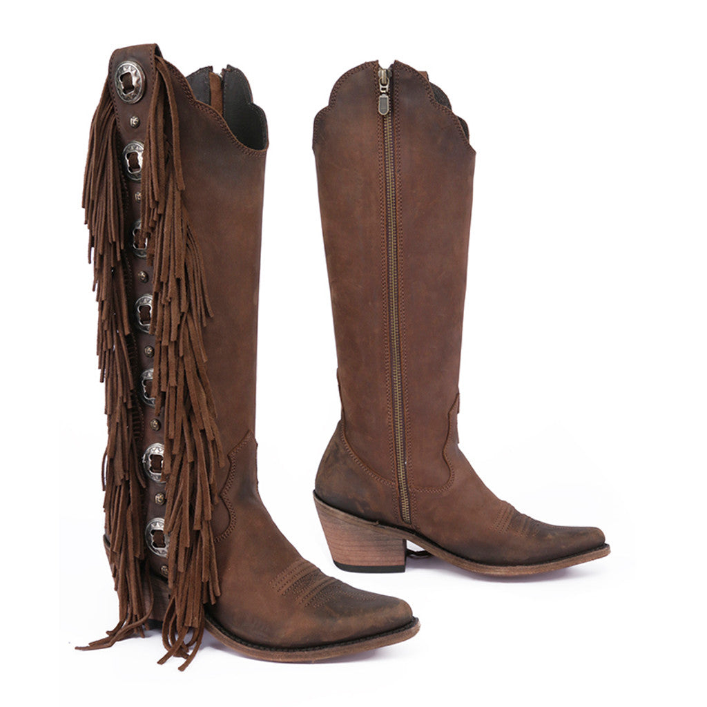 Liberty Black Ophelia Tall Concho Boots - Faggio