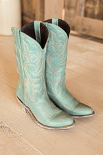 Liberty Black Thyra Fontana Crack Womens Boot - Turqueza womens teal cowboy boot free shipping at Bolt Ranch Store
