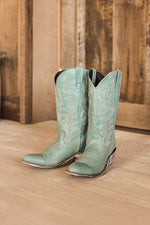 Liberty Black Thyra Fontana Crack Womens Boot - Turqueza turquoise blue aqua cowboy boots women bolt ranch store