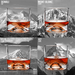 Liiton The Peaks Crystal Whiskey Decanter Set glasses