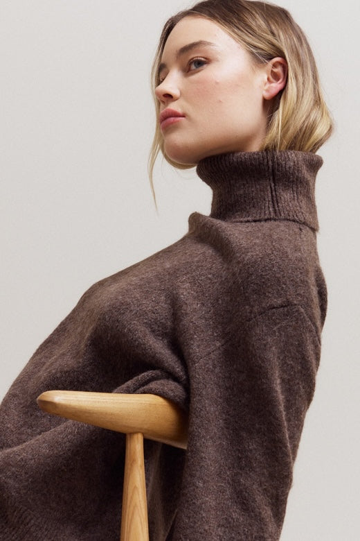 Liz High Collar Neck Sweater buy at boltranchstore.com ballerina farms