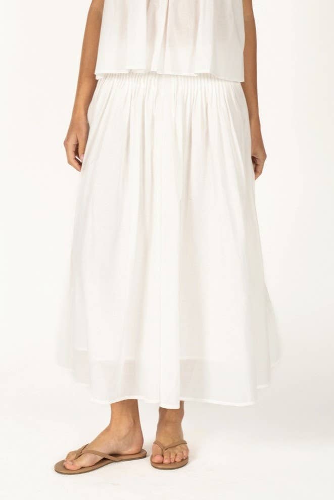 Liz Pleated High Waisted Maxi Skirt shop at boltranchstore.com free shipping