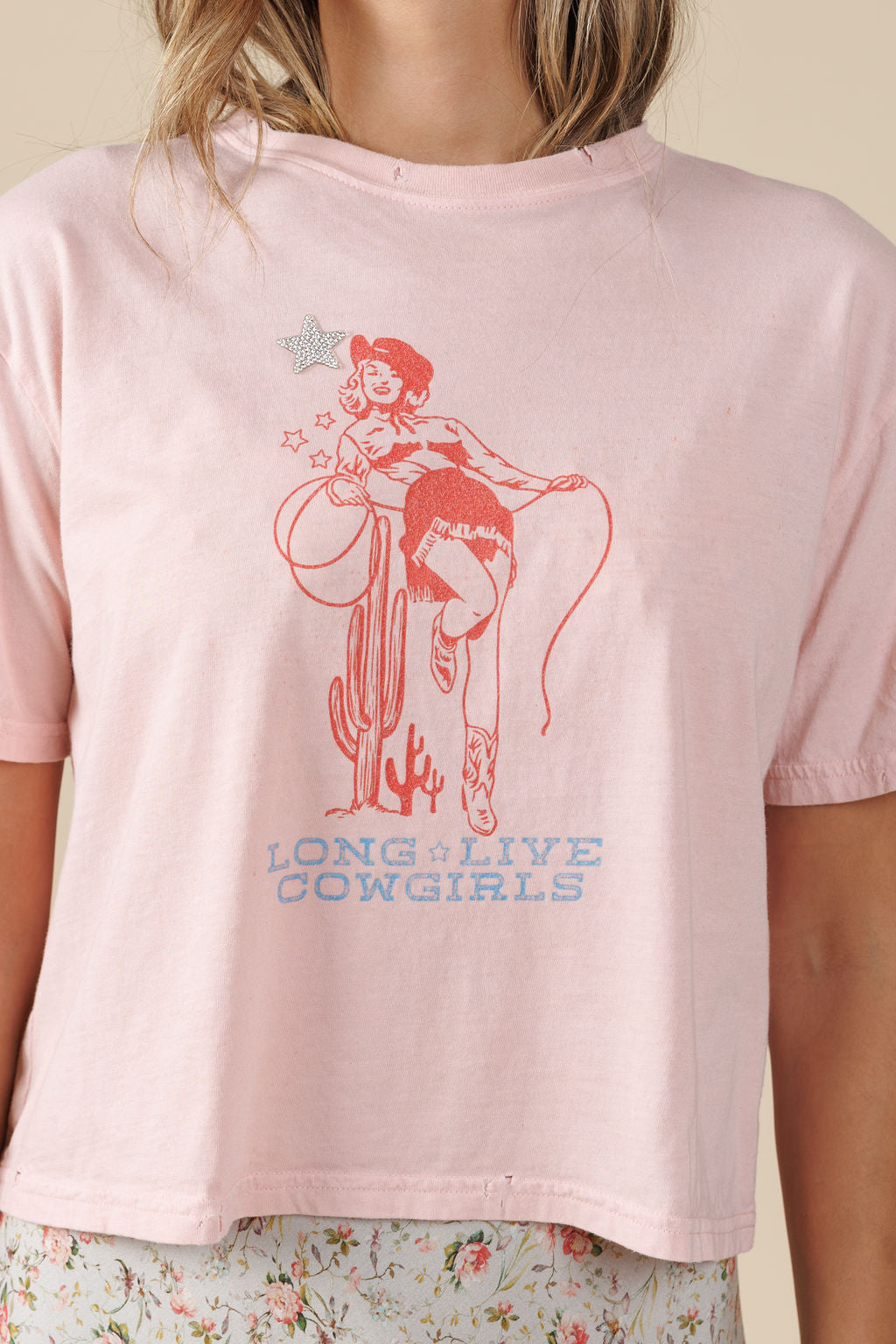 Long Live Cowgirls Boy Tee - Pink Find this at Boltranchstore.com