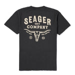 Western clothing mens western clothing Utah Longhorn Premium Tee Pigment Black SKU MTH26LNGHPBLK Boltranchstore.com free shipping