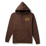 Brown hoodie with a logo on the chest Los Rios Mid-Weight Hoodie Brown free shipping at boltranchstore.com