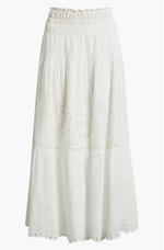 LoveShackFancy Mallow Skirt find at boltranchstore.com western boutique womens white lace skirt party guest everyday popular viral