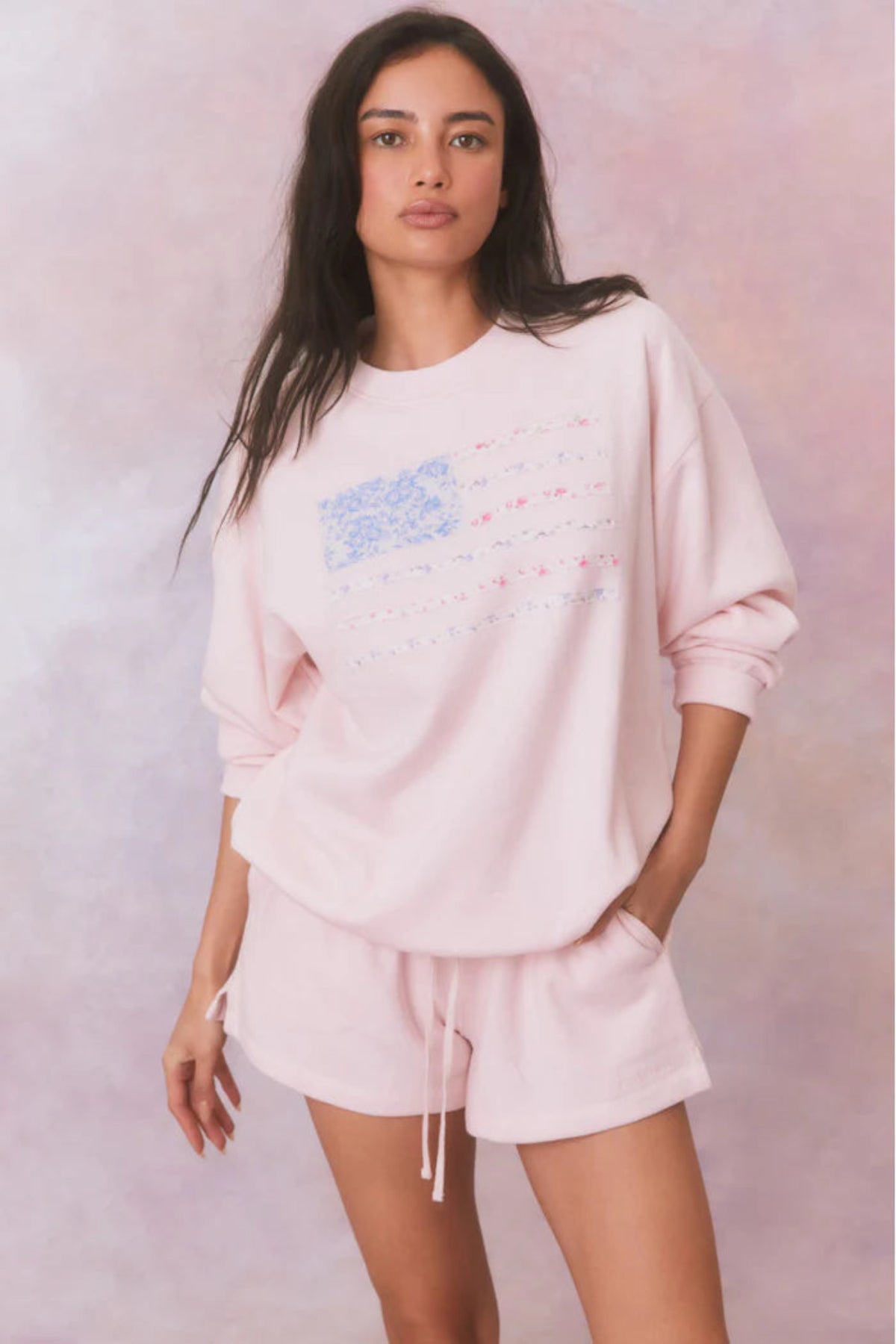 LoveShackFancy Palo Americana Fleece Pullover fashion boutique