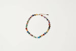 shop at boltranchstore.com beaded necklace made of small star-shaped beads in multiple colors, arranged in a circle on a plain white background. free shipping