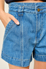 Lydia Mid Rise Flare Denim Shorts summer shorts buy at boltranchstore.com