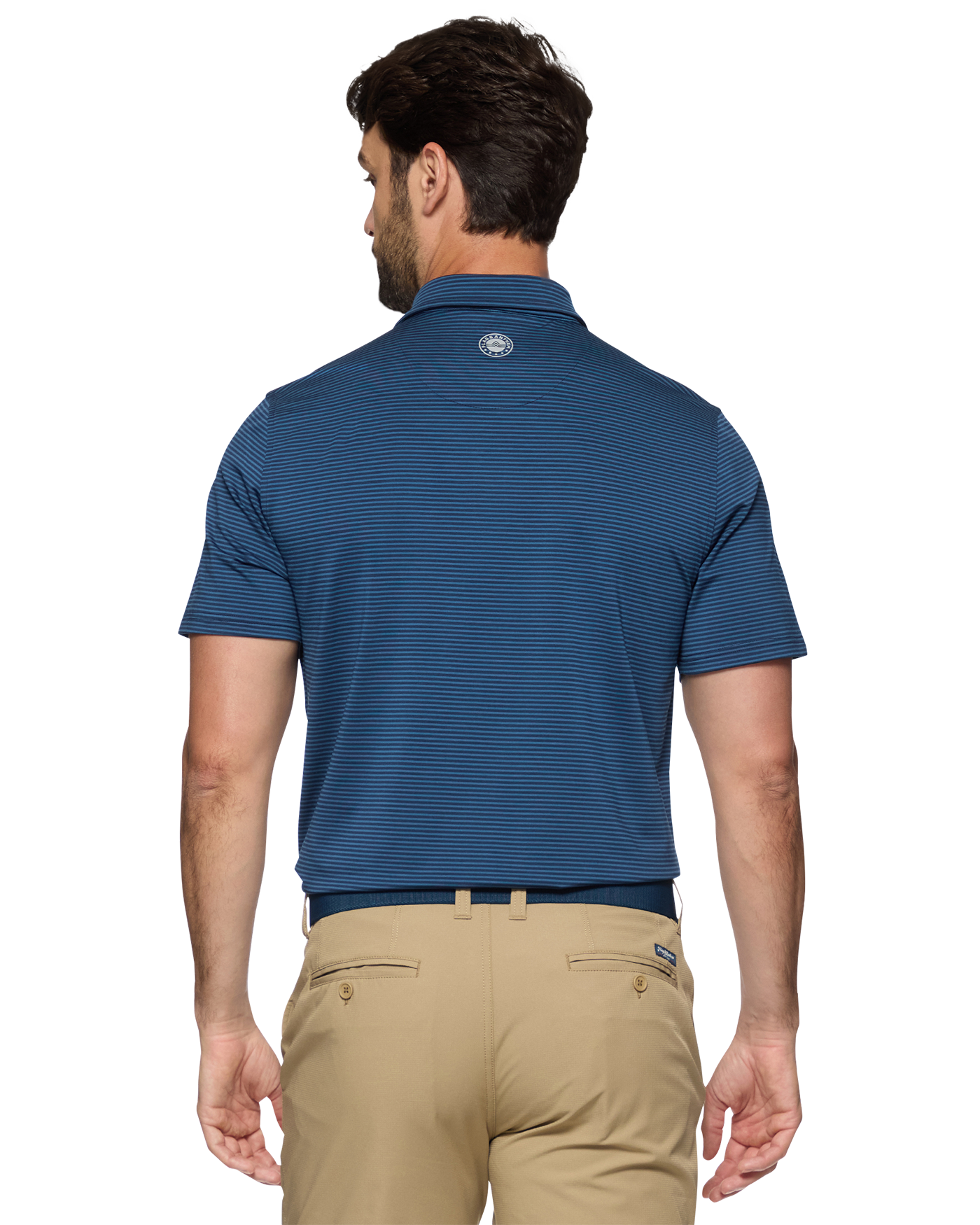 Naples Striped Performance Polo
