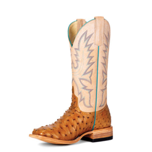 Macie Bean Antique Saddle Ostrich Boot