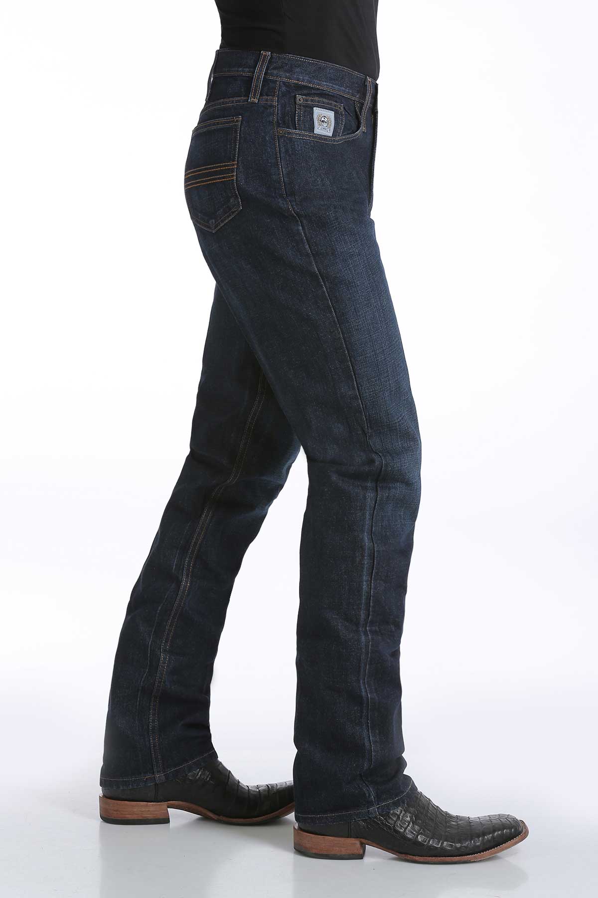 Cinch Mens Dark Silver Label