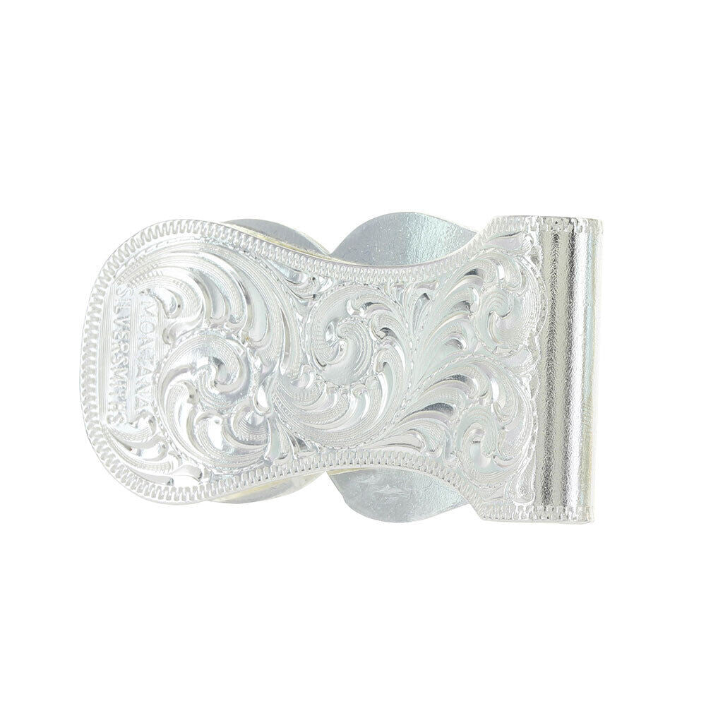 Elk Head Scalloped Money Clip