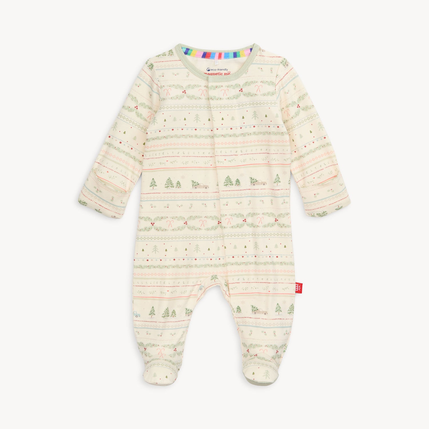 Time Of Wonder Magnetic Footie Pajamas Magnetic Me Christmas Holiday PJ kids baby infant free shipping Boltranchstore.com