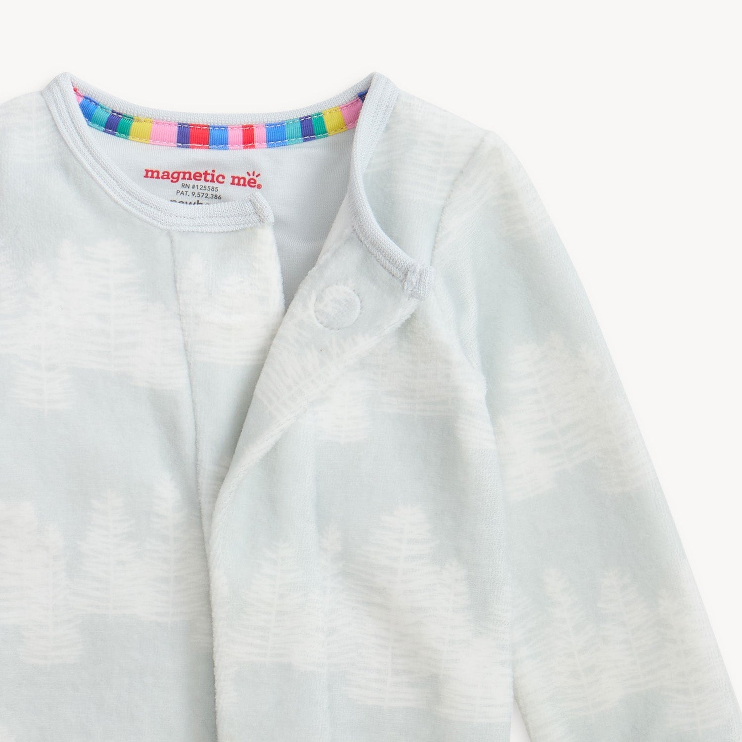 Magnetic Infant Birch Trees Velour Footie