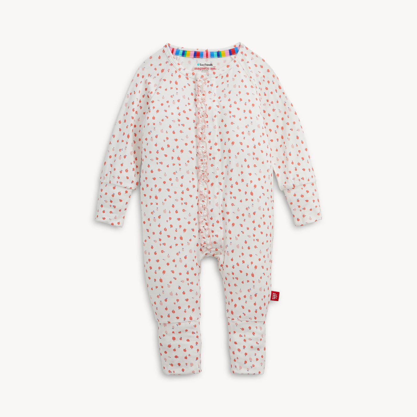 MF600063 Magnetic Me Convertible Coverall Apple Blossom AT boltranchstore.com free shipping in stock Baby onesie with red pattern 