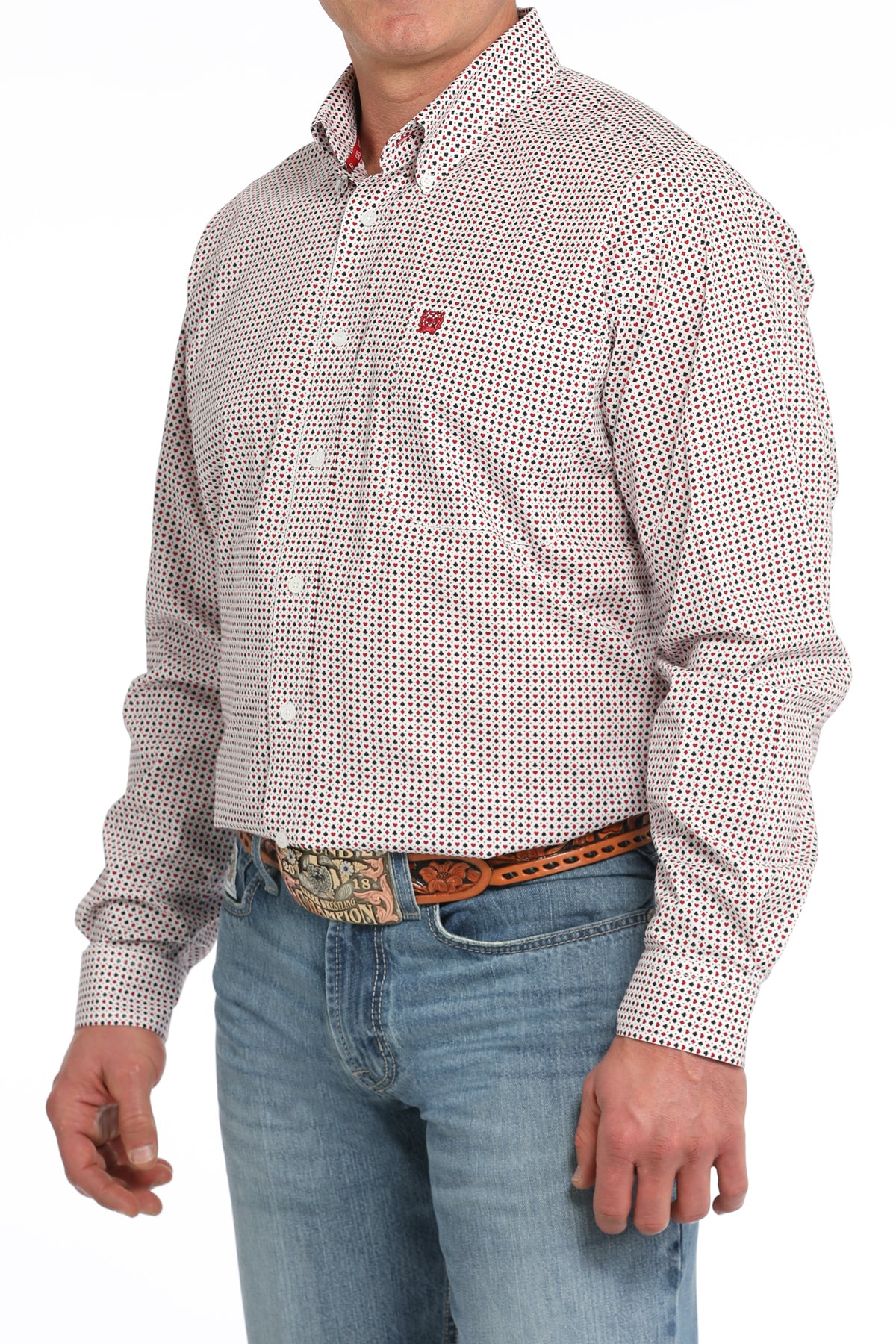 Cinch Mens LS Heart & Spade Shirt