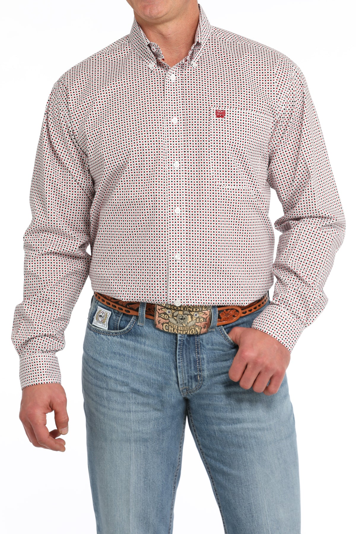 Cinch Mens LS Heart & Spade Shirt