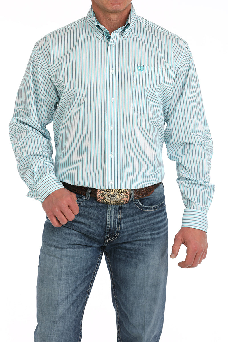 Cinch Mens Long Sleeve Stripe