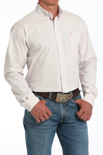 Cinch Mens Pink Plaid Shirt