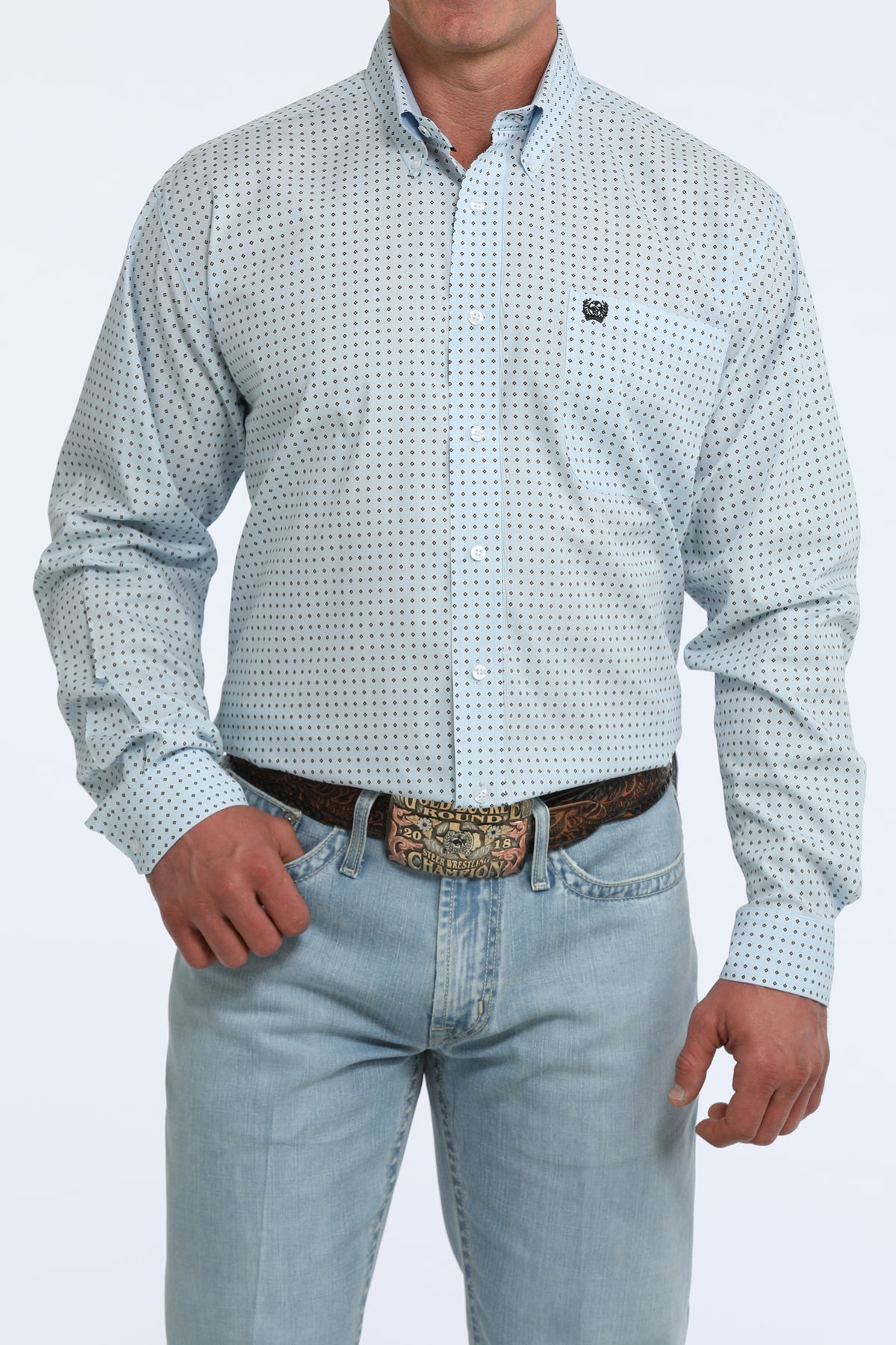 Cinch Mens Diamond Print Arenaflex Shirt