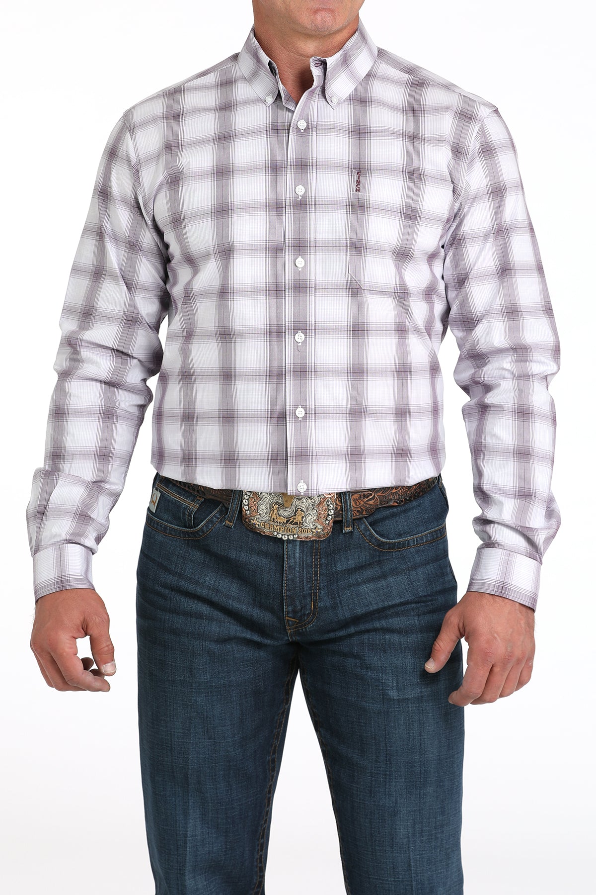 Cinch Mens Modern Fit Plaid Shirt