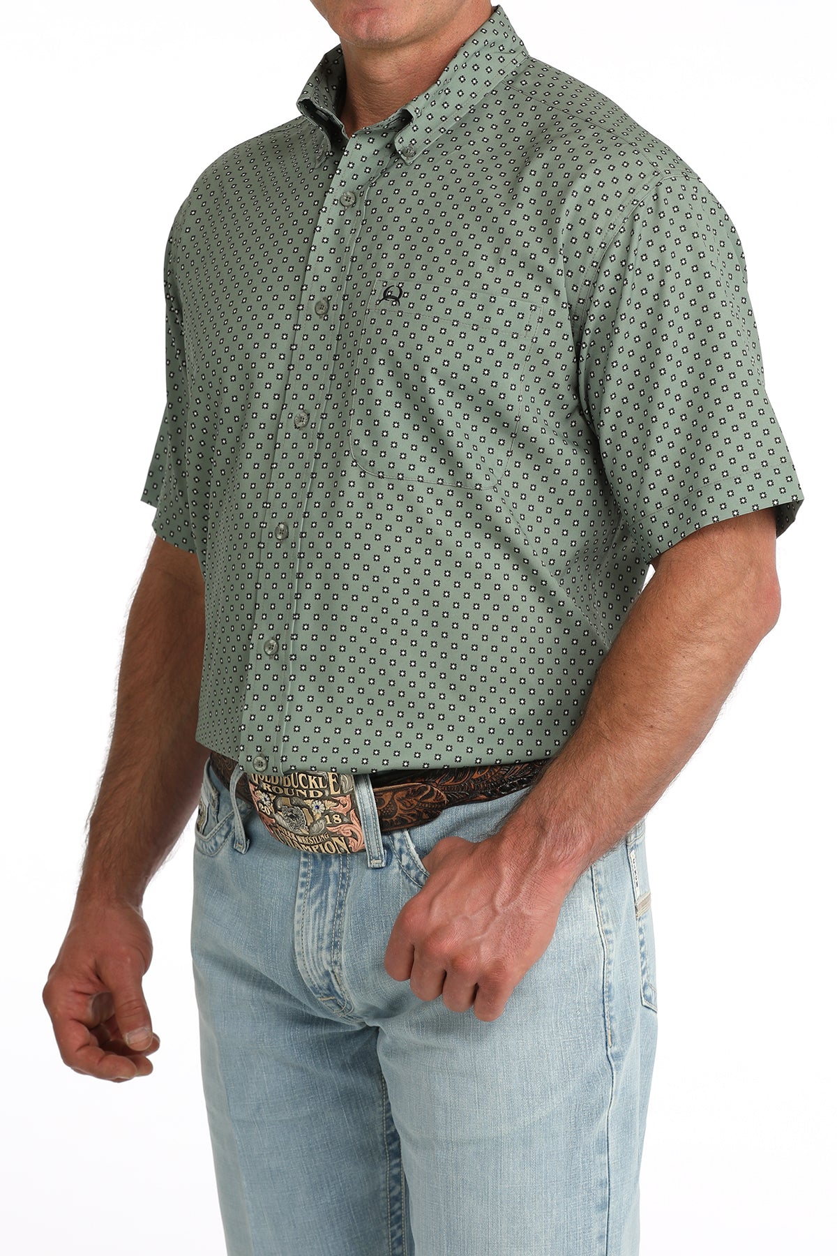 Cinch Mens Short Sleeve Arena Flex Shirt