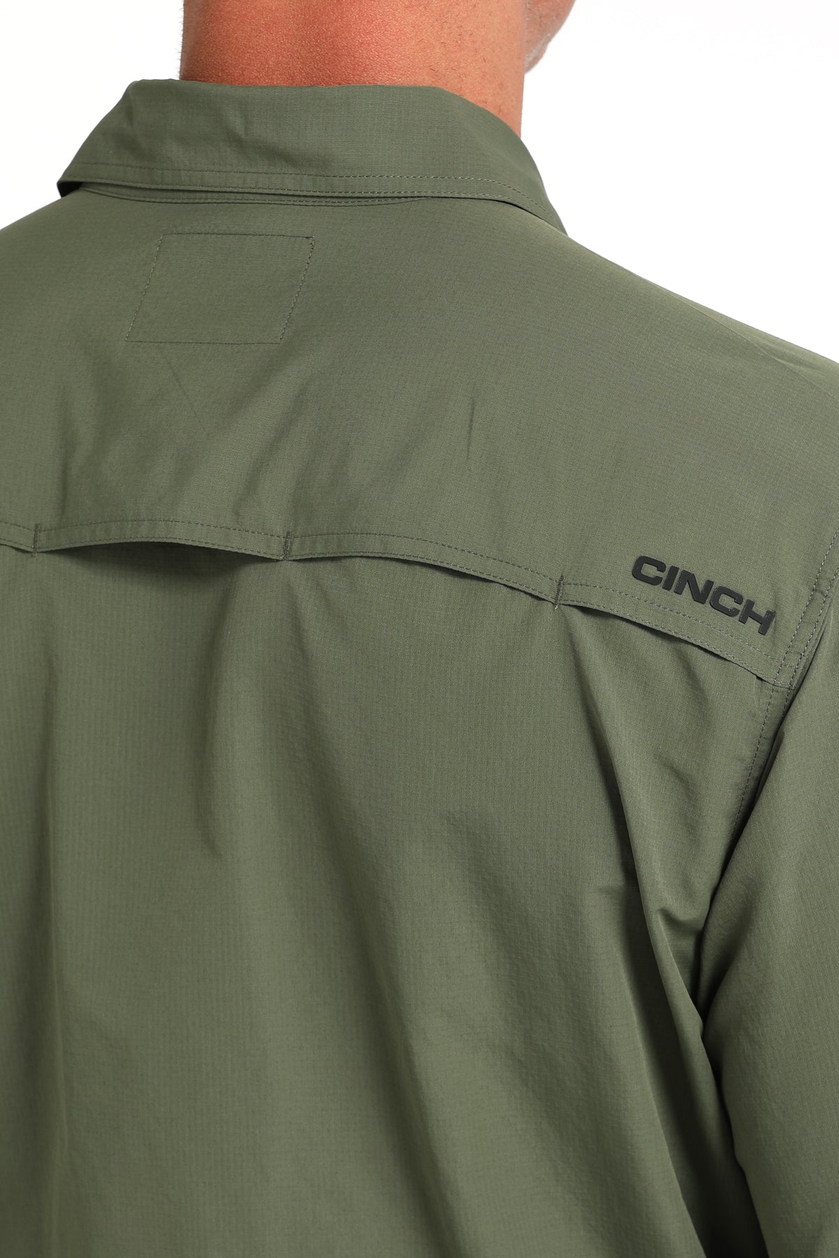 Cinch Mens Olive Solid Arenaflex Shirt