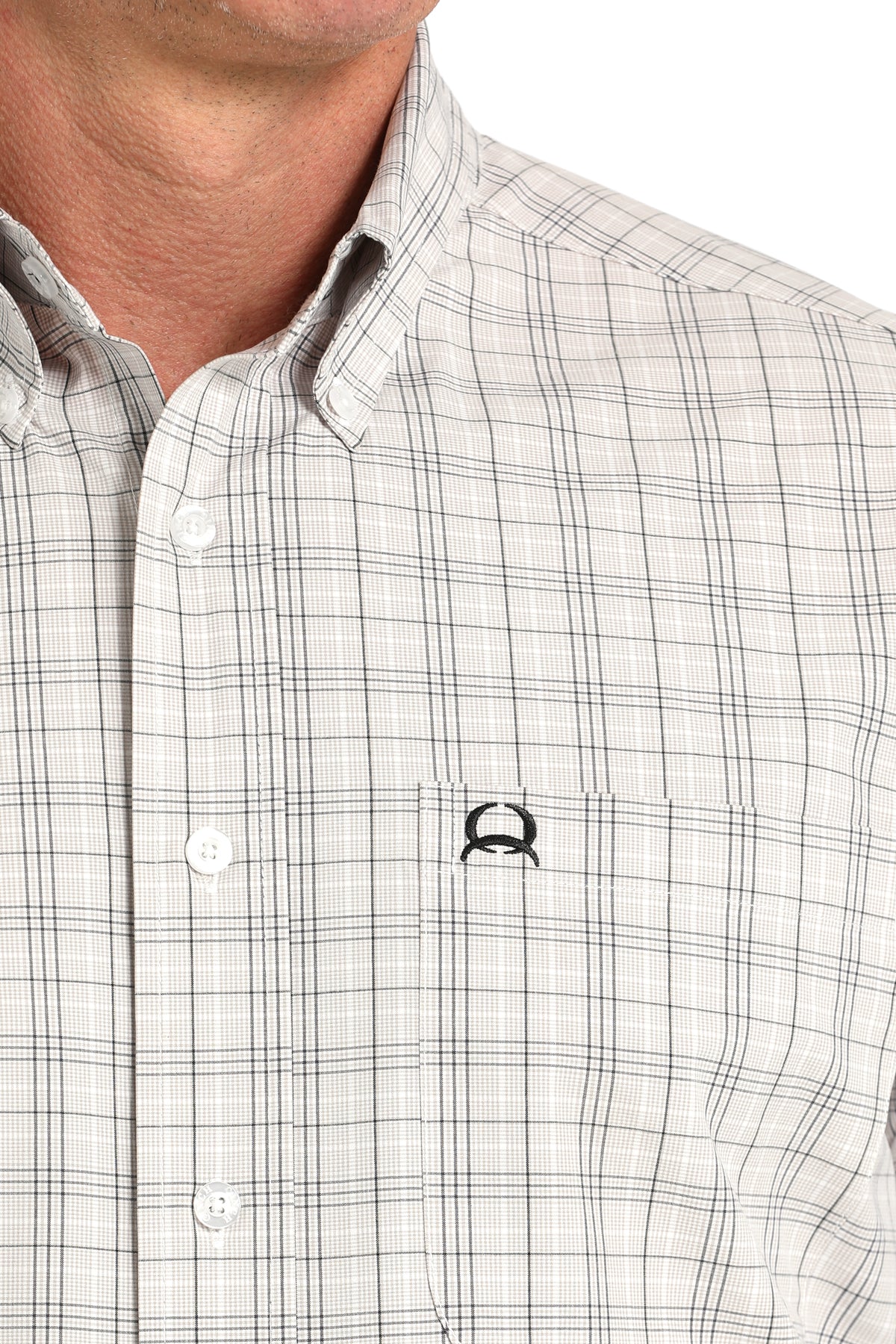 Cinch Mens Plaid Button Down Arenaflex Shirt