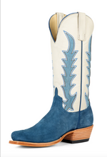 Macie Bean Blue Suede Cowboy Boots western wear cowgirl fashion boots summer at Boltranchstore.com