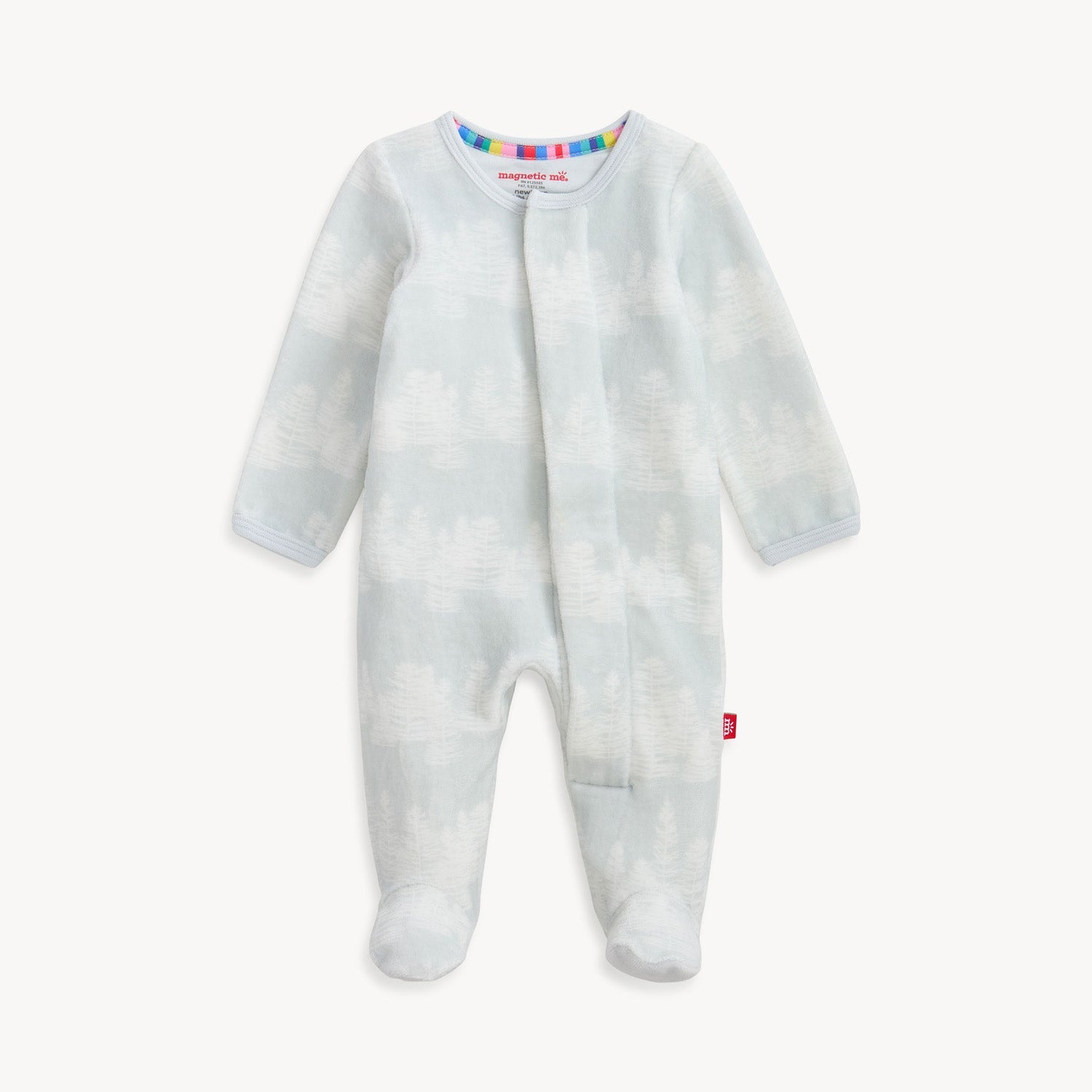 Magnetic Infant Birch Trees Velour Footie Buy at boltranchstore.com baby clothes